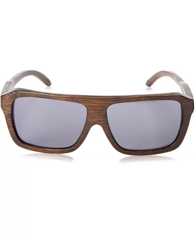 Bud Polarized Oval Sunglasses- Stained Bamboo- 57 mm - CG11G5ON8AF $41.42 Oval