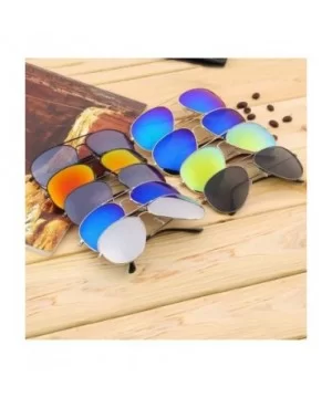 Women Retro Polarized Sunglasses UV Protection Mirrored Lens Oversized Eyewear - 1 - C718DRMSRLN $7.52 Oversized