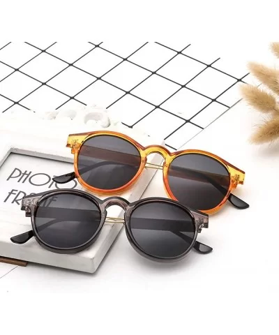 Sunglasses Retro Personality Cat Eye HD Lens Travel Outdoor Shopping Sun 1 - 2 - C218YZWW2EM $6.64 Aviator