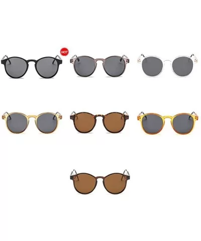 Sunglasses Retro Personality Cat Eye HD Lens Travel Outdoor Shopping Sun 1 - 2 - C218YZWW2EM $6.64 Aviator