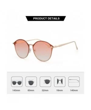 Women Sunglasses w Gradient Lens Metal Frame Cat Eye Sunglasses Cateye Sunglasses Mirror Lens - Orange Gradient - CX18DXO4R3S...