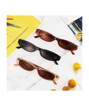 Rectangle Sunglasses Vintage Glasses Colored - CM199CI0WHQ $6.33 Goggle