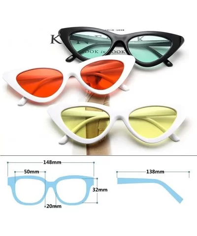 Cat Eye Sunglasses Vintage Mod Style Retro Sunglasses - White Mercury - C718CMWX264 $11.12 Cat Eye