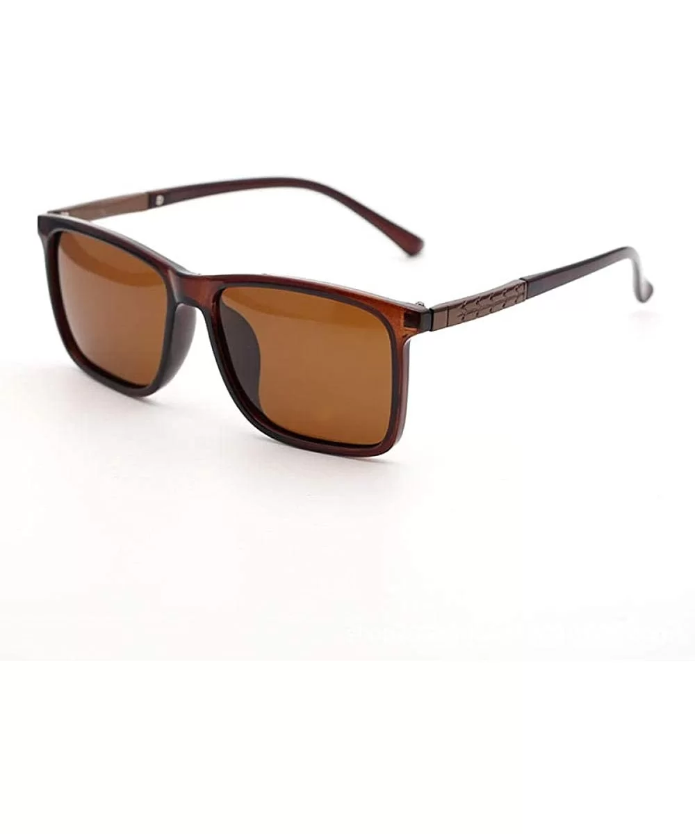 Sunglasses men's outdoor sports polarizer men's glasses - Brown - C5190MNGZZ7 $29.22 Sport