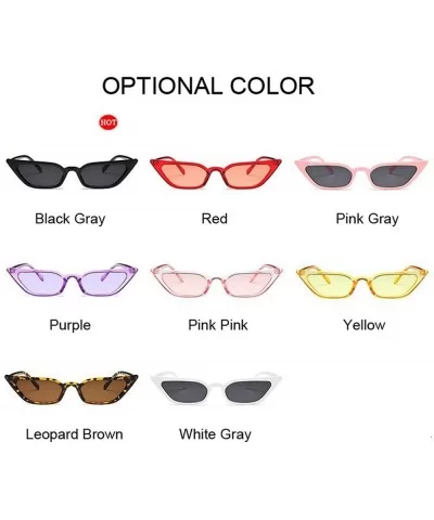 New Cateye Vintage Red Sunglasses Women Brand Designer Retro Points Sun Glasses Female Superstar Lady Cat Eye - CR198ZZI7R5 $...