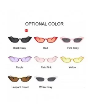 New Cateye Vintage Red Sunglasses Women Brand Designer Retro Points Sun Glasses Female Superstar Lady Cat Eye - CR198ZZI7R5 $...