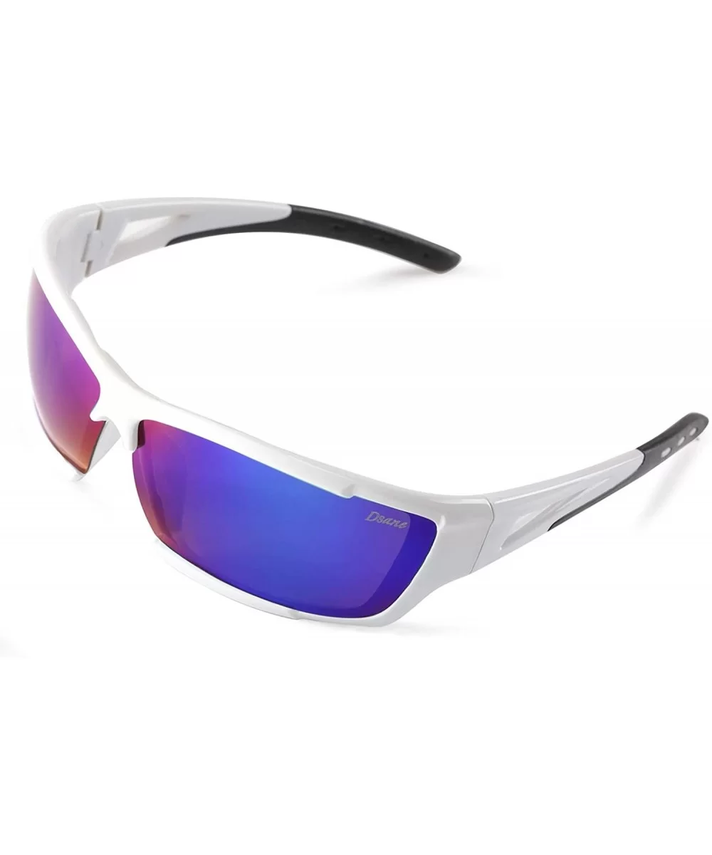 Polarized Sports Sunglasses for men women Cycling running driving Baseball Fishing Golf Superlight Frame - CB18RLXLT57 $10.49...