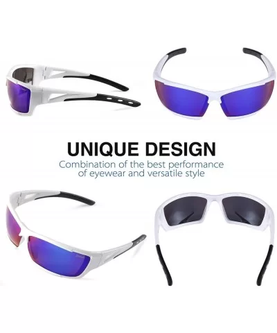 Polarized Sports Sunglasses for men women Cycling running driving Baseball Fishing Golf Superlight Frame - CB18RLXLT57 $10.49...