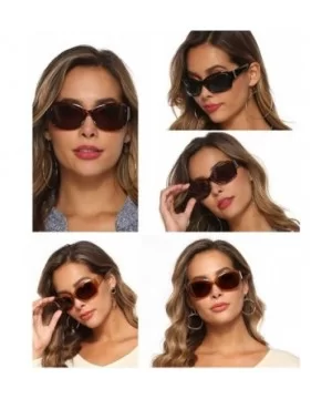 Classic Oversized Polarized Sunglasses Women Wrap Square Shades B2504 - Champagne - CV18YKOHEC4 $12.28 Square