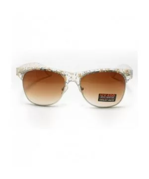 Flower Floral Print Sunglasses Womens Fashion Square Keyhole Frame - Lite Flower Print - CL1869SK9RU $7.01 Wayfarer