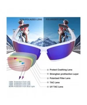 Polarized Sports Sunglasses for men women Cycling running driving Baseball Fishing Golf Superlight Frame - CB18RLXLT57 $10.49...