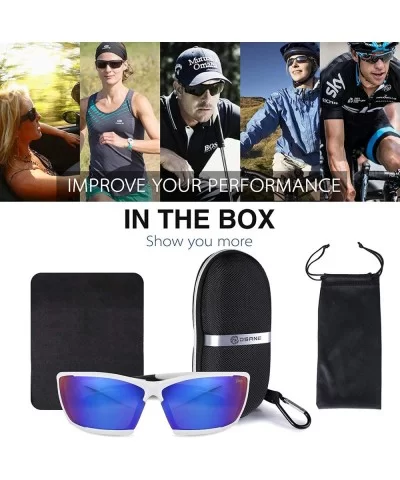 Polarized Sports Sunglasses for men women Cycling running driving Baseball Fishing Golf Superlight Frame - CB18RLXLT57 $10.49...