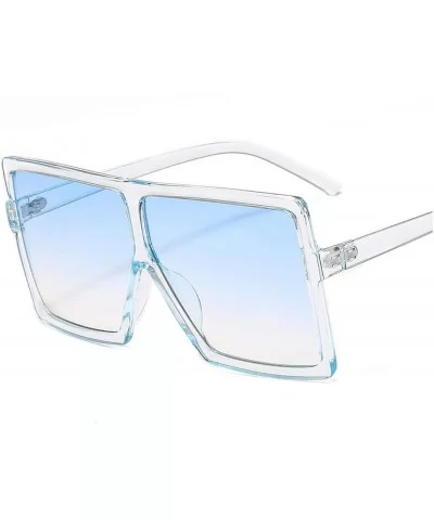 2020 Square Sunglasses Women Fashion Oversized Lady Glasses Men UV400 Driving Sun Shade Foe Eyewear-C3 BLUE - CO198ZN93IW $37...