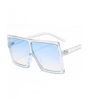 2020 Square Sunglasses Women Fashion Oversized Lady Glasses Men UV400 Driving Sun Shade Foe Eyewear-C3 BLUE - CO198ZN93IW $37...