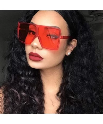 2020 Square Sunglasses Women Fashion Oversized Lady Glasses Men UV400 Driving Sun Shade Foe Eyewear-C3 BLUE - CO198ZN93IW $37...