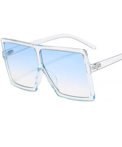 2020 Square Sunglasses Women Fashion Oversized Lady Glasses Men UV400 Driving Sun Shade Foe Eyewear-C3 BLUE - CO198ZN93IW $37...