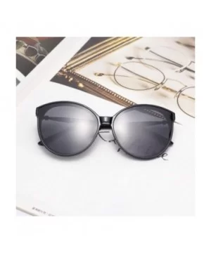 Womens Round Polarized Ladies Sunglasses with Diamond for Women Stylish Plastic Frame 0238 - Black - C51986W9YDS $12.92 Oval