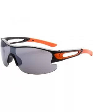 Half Framed Outdoors Sports Sunglasses UV400 - Black Orange Black - C512KW9BBCB $5.07 Sport