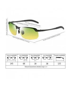 Men/Women Polarised Sports Sunglasses Semi-rimless VU400 Sunglasses - Black - Day & Night Wear - CX18RQGMDIY $7.00 Goggle