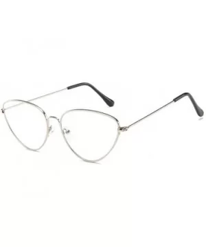 Cat eye Retro Metal Glasses Frame Women's Decorative Eyeglasses Unisex-adult Eyewear - C1 - CI18WKEUD06 $10.81 Cat Eye