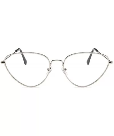 Cat eye Retro Metal Glasses Frame Women's Decorative Eyeglasses Unisex-adult Eyewear - C1 - CI18WKEUD06 $10.81 Cat Eye