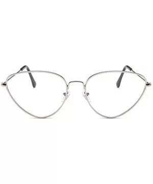 Cat eye Retro Metal Glasses Frame Women's Decorative Eyeglasses Unisex-adult Eyewear - C1 - CI18WKEUD06 $10.81 Cat Eye