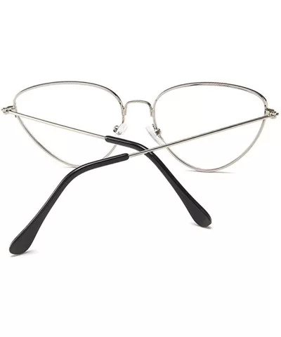 Cat eye Retro Metal Glasses Frame Women's Decorative Eyeglasses Unisex-adult Eyewear - C1 - CI18WKEUD06 $10.81 Cat Eye