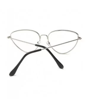 Cat eye Retro Metal Glasses Frame Women's Decorative Eyeglasses Unisex-adult Eyewear - C1 - CI18WKEUD06 $10.81 Cat Eye