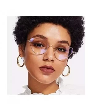 Cat eye Retro Metal Glasses Frame Women's Decorative Eyeglasses Unisex-adult Eyewear - C1 - CI18WKEUD06 $10.81 Cat Eye