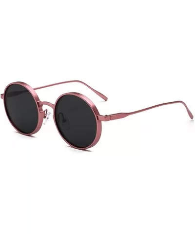 Round sunglasses Fashion UV protection sunglasses - Black Color - CV18EIKQX9H $34.85 Round