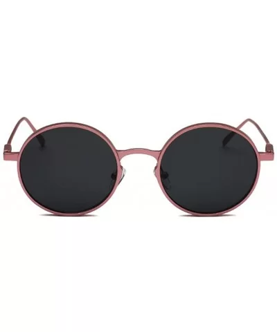 Round sunglasses Fashion UV protection sunglasses - Black Color - CV18EIKQX9H $34.85 Round