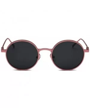 Round sunglasses Fashion UV protection sunglasses - Black Color - CV18EIKQX9H $34.85 Round