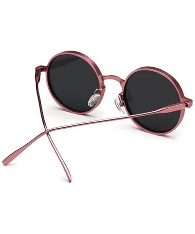 Round sunglasses Fashion UV protection sunglasses - Black Color - CV18EIKQX9H $34.85 Round