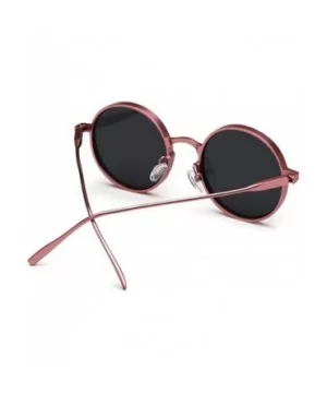 Round sunglasses Fashion UV protection sunglasses - Black Color - CV18EIKQX9H $34.85 Round