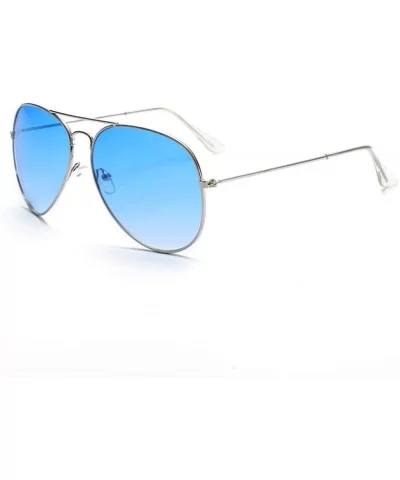 Sunglasses colorful two-color Sunglasses dazzling ocean film sunglasses sunglasses - CV18AZALIM3 $35.64 Goggle