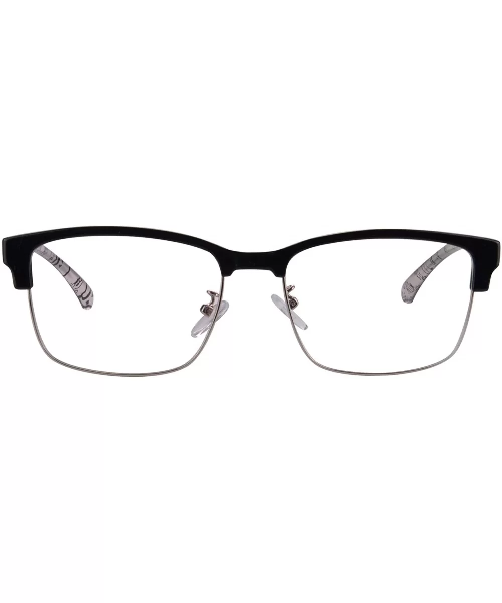 Men's TR90 Frame Progressive Multi focus Computer Readers Glasses-M018 - C2 Black&white - C118QL3R6A8 $15.01 Rectangular