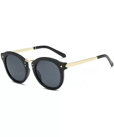 Colorful retro sunglasses - Black Color - CS18GTSLWXX $23.61 Square