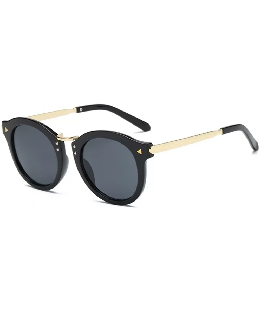 Colorful retro sunglasses - Black Color - CS18GTSLWXX $23.61 Square