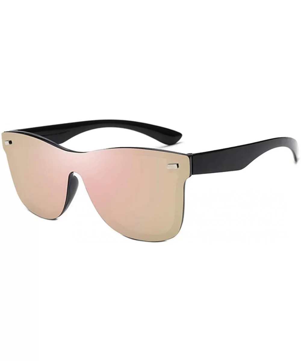 Siamese Sunglasses Men Sunglasses Colorful Retro Sun Glasses Pink Mirror Shades - Pink - CD194OGN0UG $16.55 Rimless