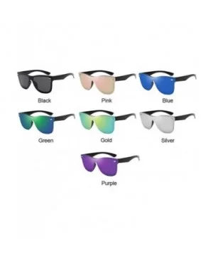 Siamese Sunglasses Men Sunglasses Colorful Retro Sun Glasses Pink Mirror Shades - Pink - CD194OGN0UG $16.55 Rimless