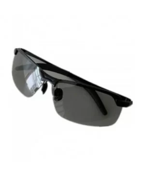 Photochrommic Lens Polarized Light Night Driving Movement Sunglasses Al-Mg Light - 01 Black Frame - CZ18R7TRCG4 $14.60 Rimless