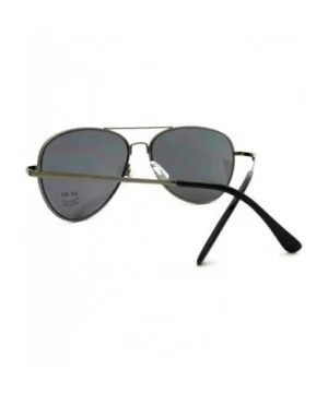 Classic Aviator Sunglasses Unisex Double Bridge Spring Hinge Frame - Gun Metal - CW11EZH6R4J $6.10 Aviator