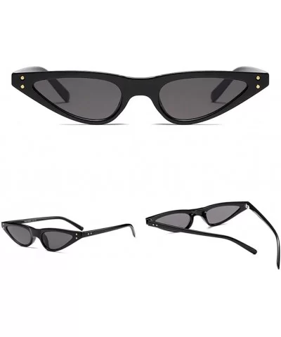 Retro Sunglasses-Vintage Women Sunglasses Cat Eye Eyewear Sunglass Triangle Sun Glasses - G - CO18COD452M $5.20 Cat Eye