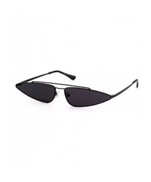 Cat Eye Metal Frame Sunglasses - Black - CK18CD7T8TL $12.81 Oval