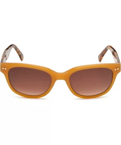 Women's CS122S Square Sunglasses- One Size - Orange Frame/Gradient Brown Lens - CJ113Z6WZWT $43.37 Square