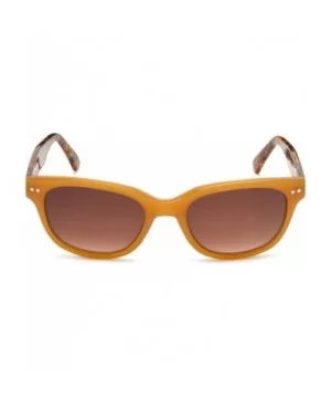 Women's CS122S Square Sunglasses- One Size - Orange Frame/Gradient Brown Lens - CJ113Z6WZWT $43.37 Square