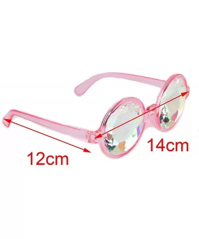 Festivals Kaleidoscope Glasses Rainbow Prism Sunglasses Goggles - White - CQ12NSEAORX $9.07 Wrap