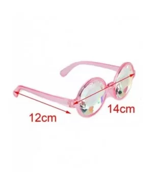 Festivals Kaleidoscope Glasses Rainbow Prism Sunglasses Goggles - White - CQ12NSEAORX $9.07 Wrap