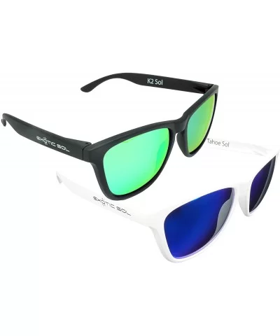 Two Pair Polarized Sunglasses Bundle - Tahoe-k2 - CY18K5GM2SM $20.24 Round