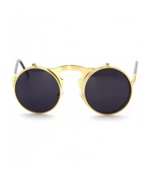 Vintage punk Round Metal Sunglass Mens Womens - C1 - CD18DKDAEDM $7.88 Round